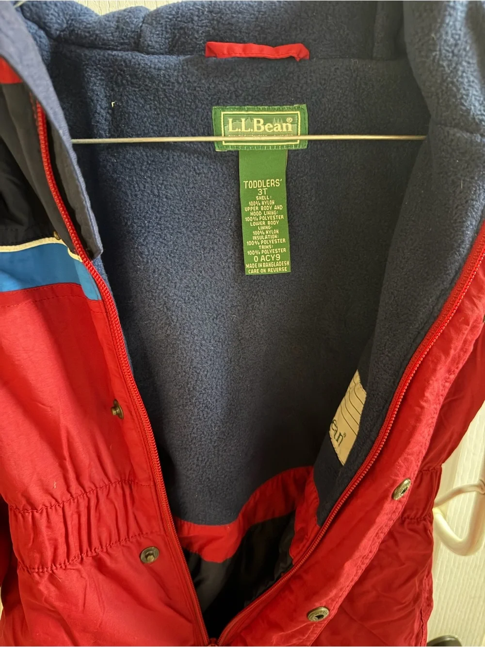Vintage Y2K LL bean kids winter snow suit one piece